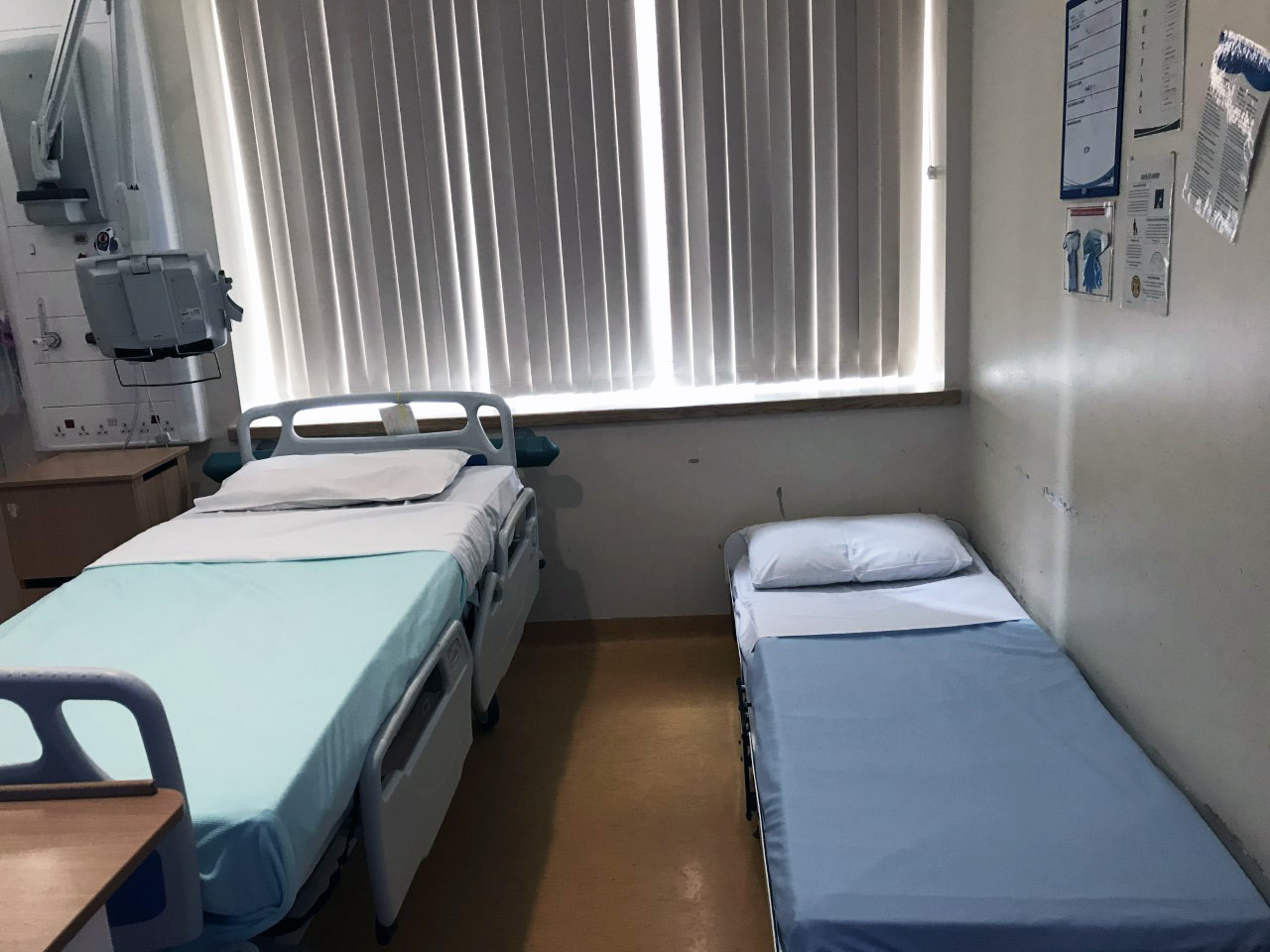 Beds for parents at NOrth Manchester General Hospital